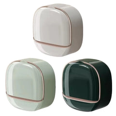 Wall-Mounted Soap Holder with Drainage | Waterproof Bathroom Soap Dish | No-Drill Shower Soap Box Organiser