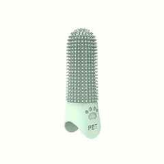 Soft Silicone Dog Toothbrush 360° Finger Toothbrush for Dogs Cats Durable Pet Finger Brush Tooth Cleaning Tool for All Breeds