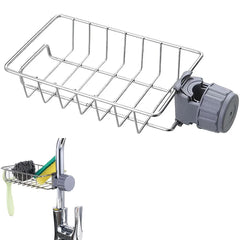 Kitchen Sink Drain Rack Sponge Storage Flexible Faucet Holder Soap Drainer Towel Rack Shelf Organizer Kitchen Accessories