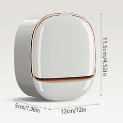 Wall-Mounted Soap Holder with Drainage | Waterproof Bathroom Soap Dish | No-Drill Shower Soap Box Organiser