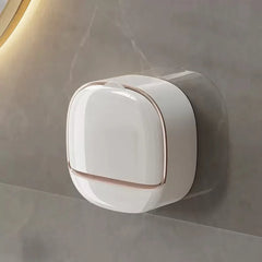 Wall-Mounted Soap Holder with Drainage | Waterproof Bathroom Soap Dish | No-Drill Shower Soap Box Organiser