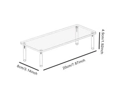 Acrylic Tiered Display Stand | Clear Organiser Shelf for Perfume, Skincare & Cosmetics | 1–4 Tier Transparent Storage Rack