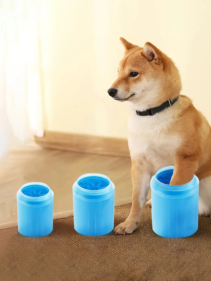 Dog Paw Cleaner Cup | Portable Pet Foot Wash Tool | Soft Silicone Muddy Paw Washer for Dogs — Small, Medium & Large