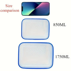 Airtight Food Storage Containers Set of 4 | Stackable Fridge Organiser Boxes | Leak-Proof Meal Prep Containers for Fruits & Vegetables